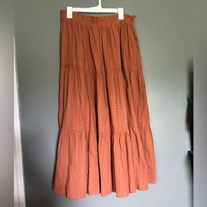Rust/ brown color Maxi skirt